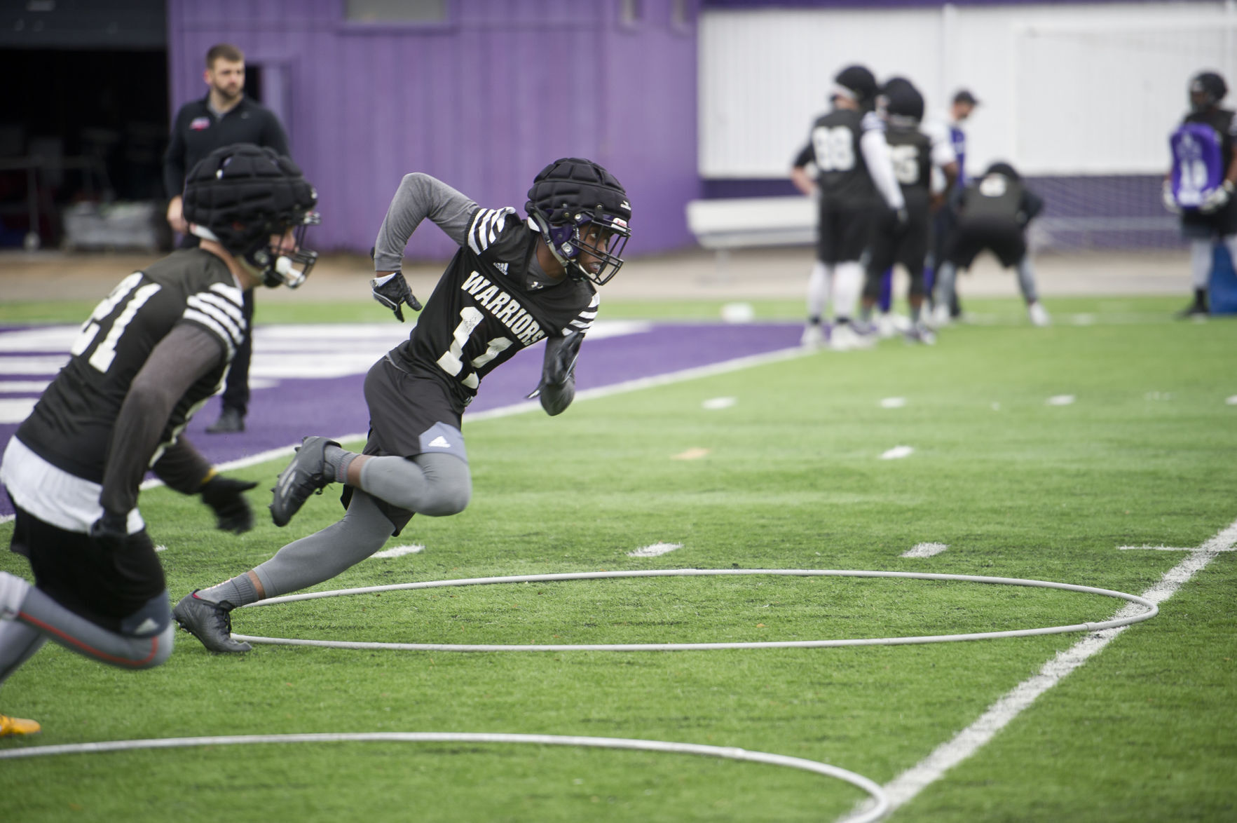 Winona State Football spring practice 04